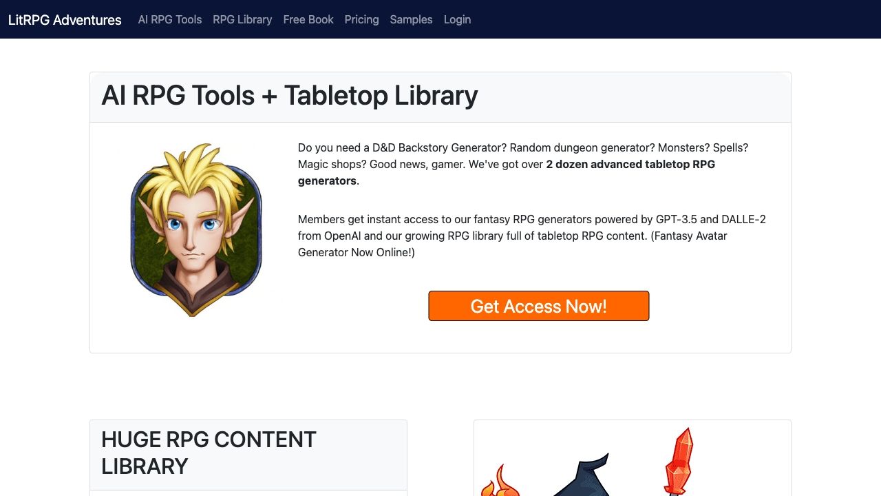 DND Backstory Generator + ChatGPT RPG Tools image