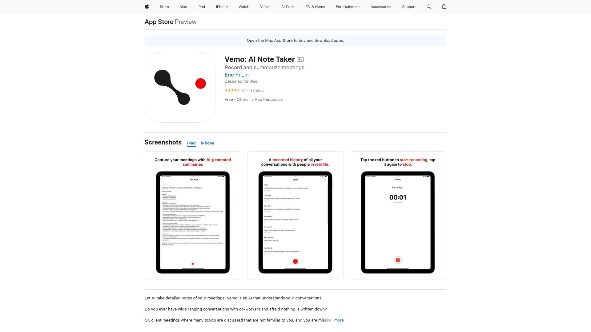 Vemo: AI Note Taker image