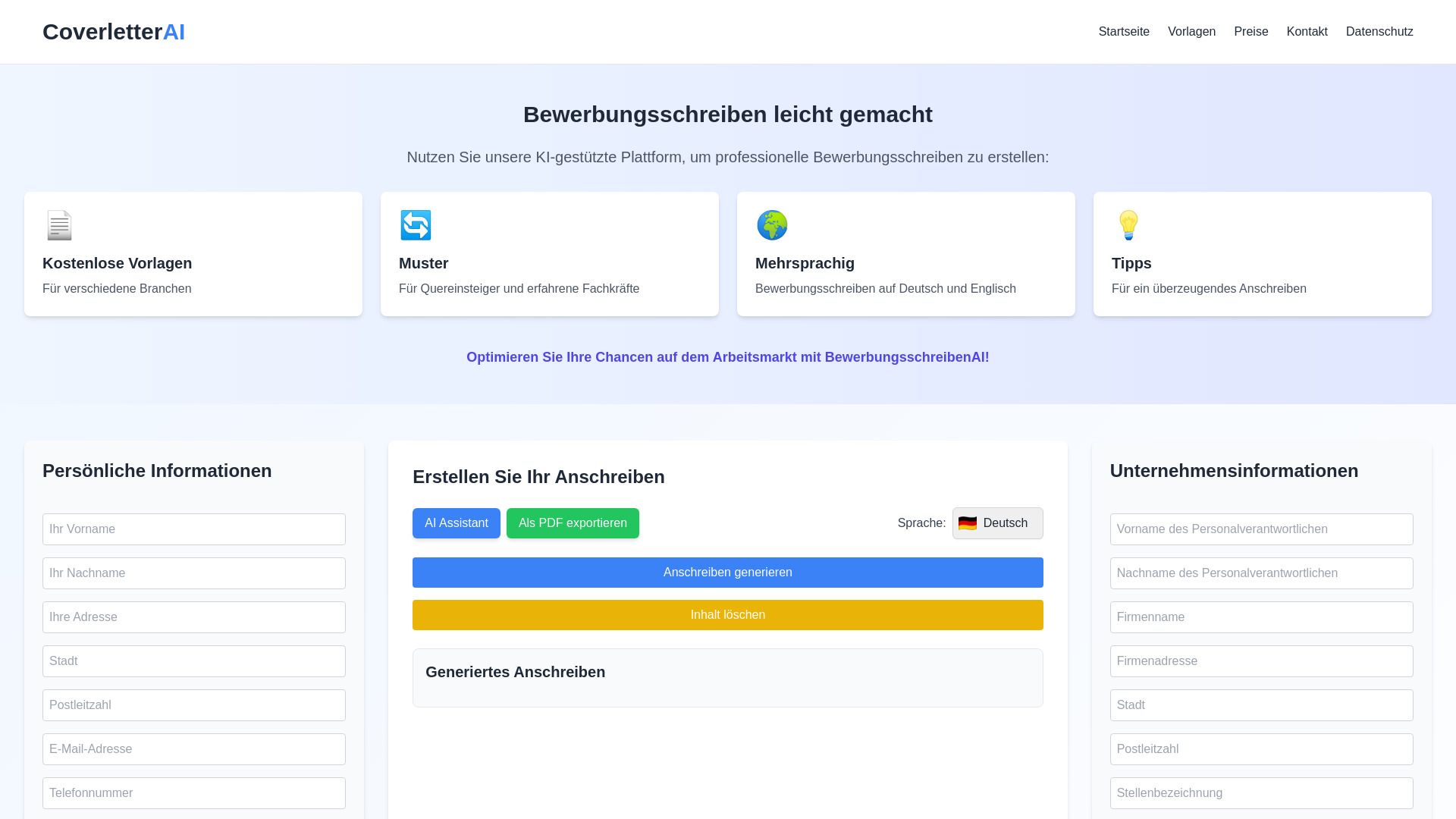 BewerbungsschreibenAI image