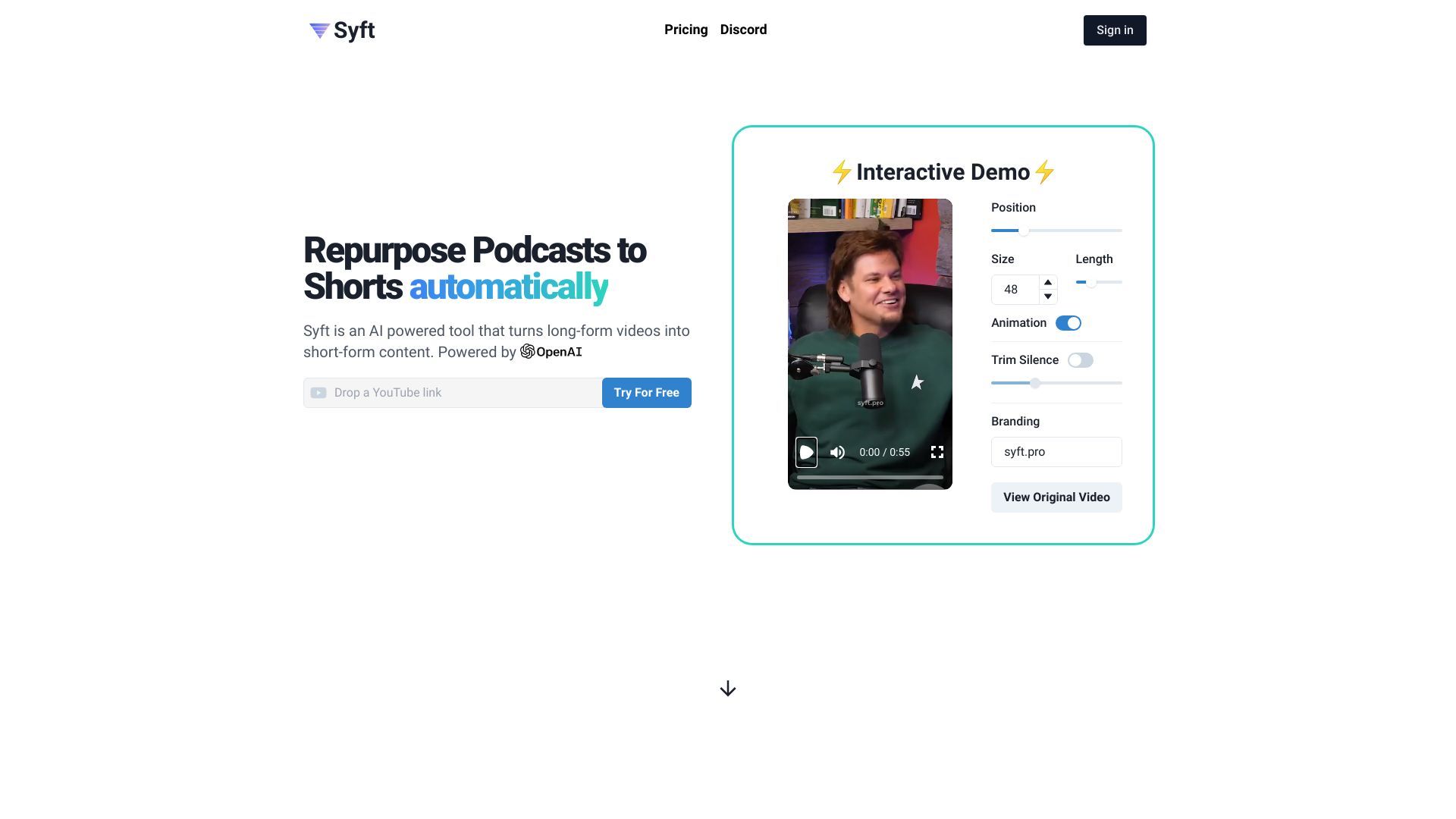 Syft | Podcast Clip Generator image