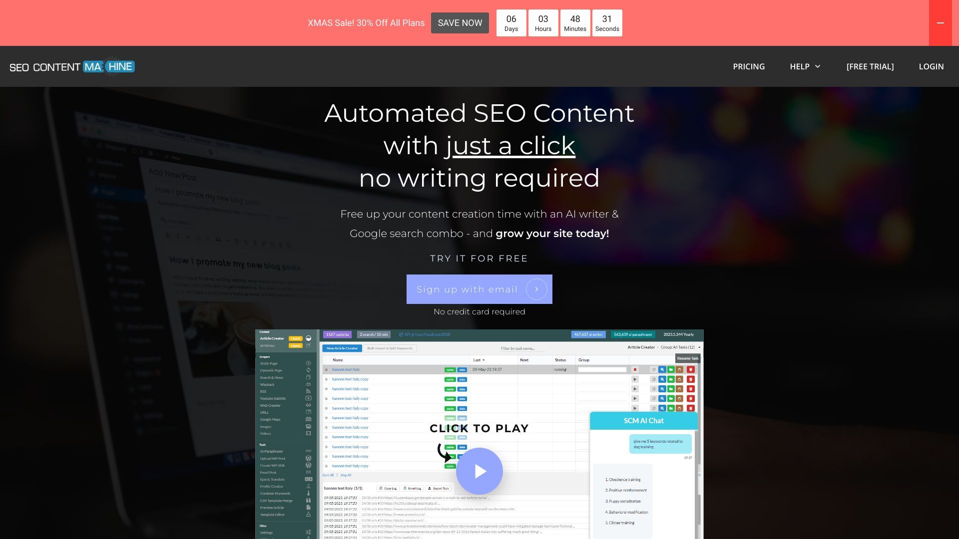 SEO Content Machine AI image