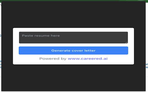 CareerEd Cover Letter Generator image