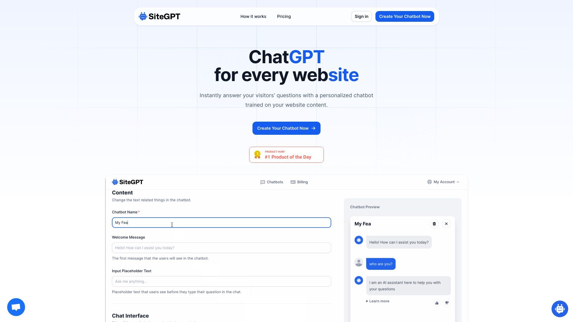 SiteGPT image