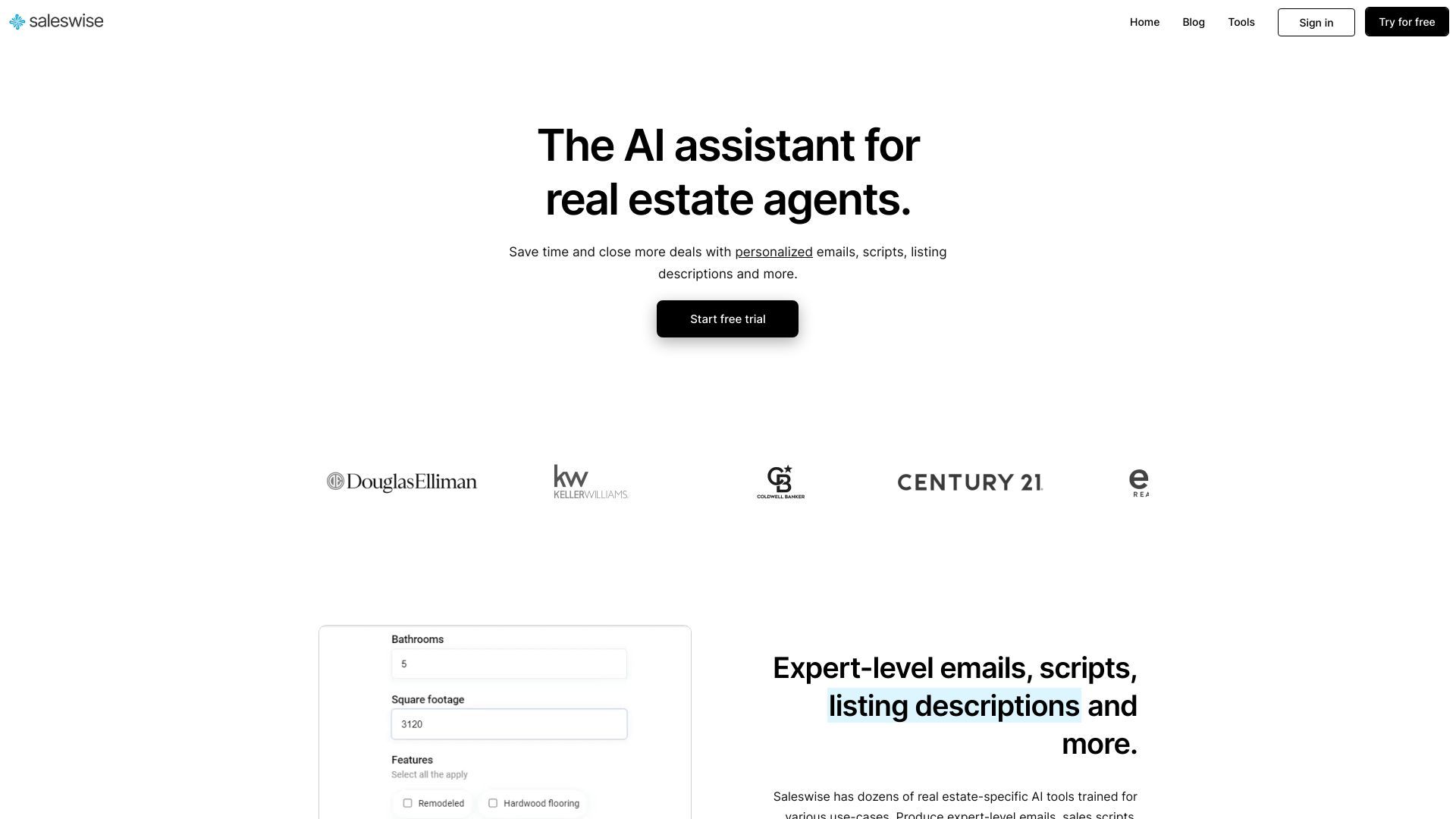 Saleswise | AI Tools for Real Estate Agents image