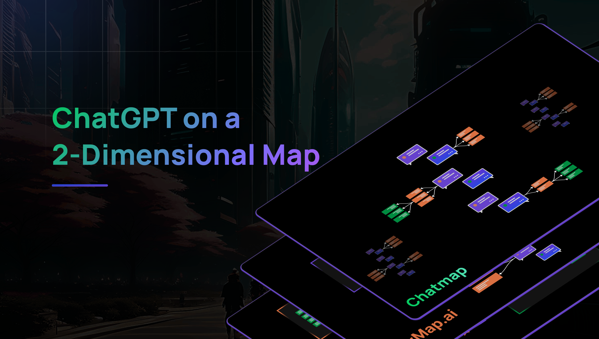 ChatMap - Chat GPT on a 2-Dimensional Map image