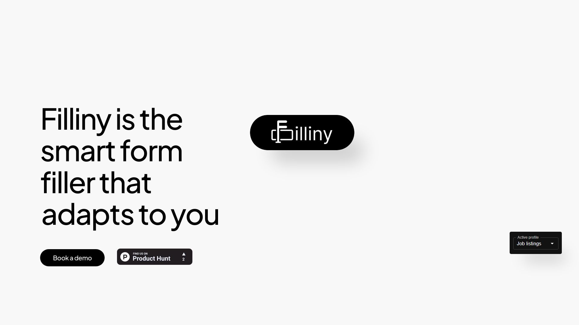 Filliny | AI-powered form filler image