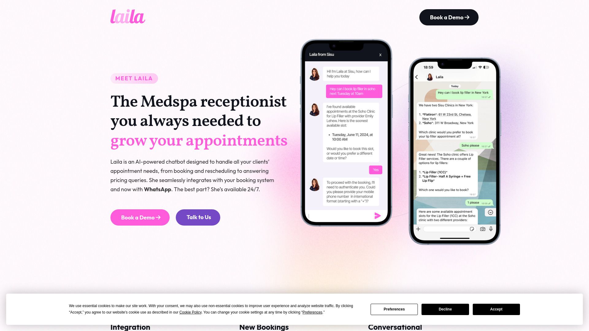 Laila - Medspa Receptionist AI image
