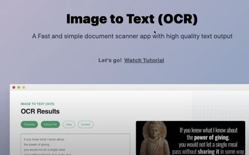 Image to Text (OCR) image