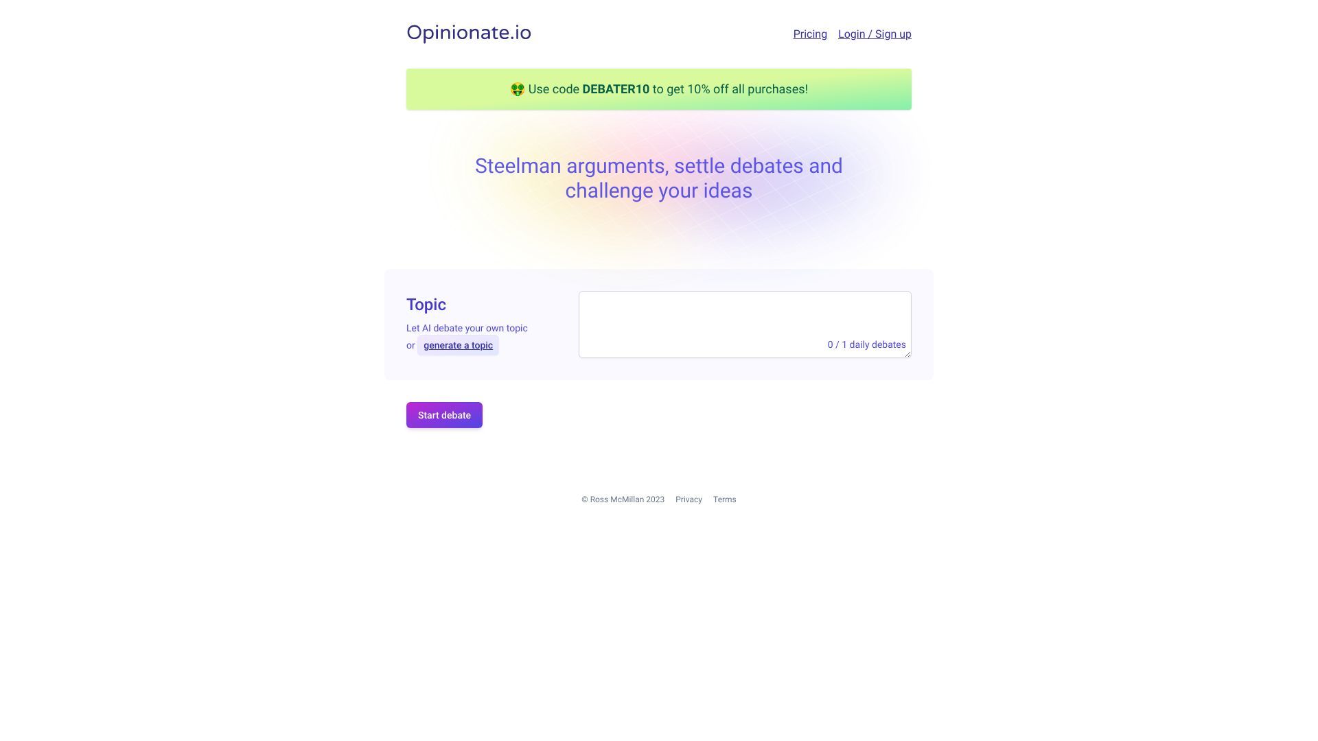 Opinionate image