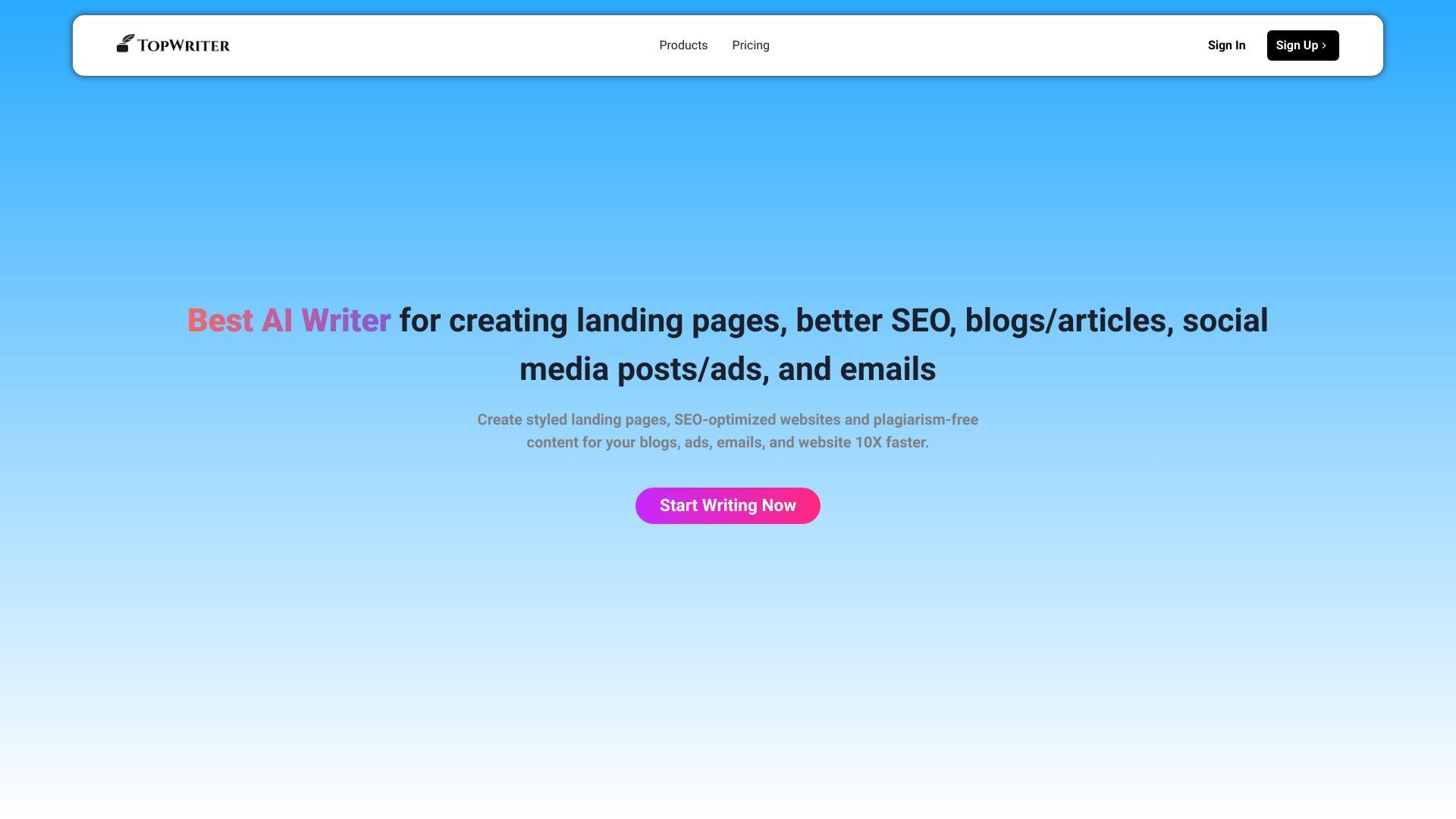TopWriter AI image