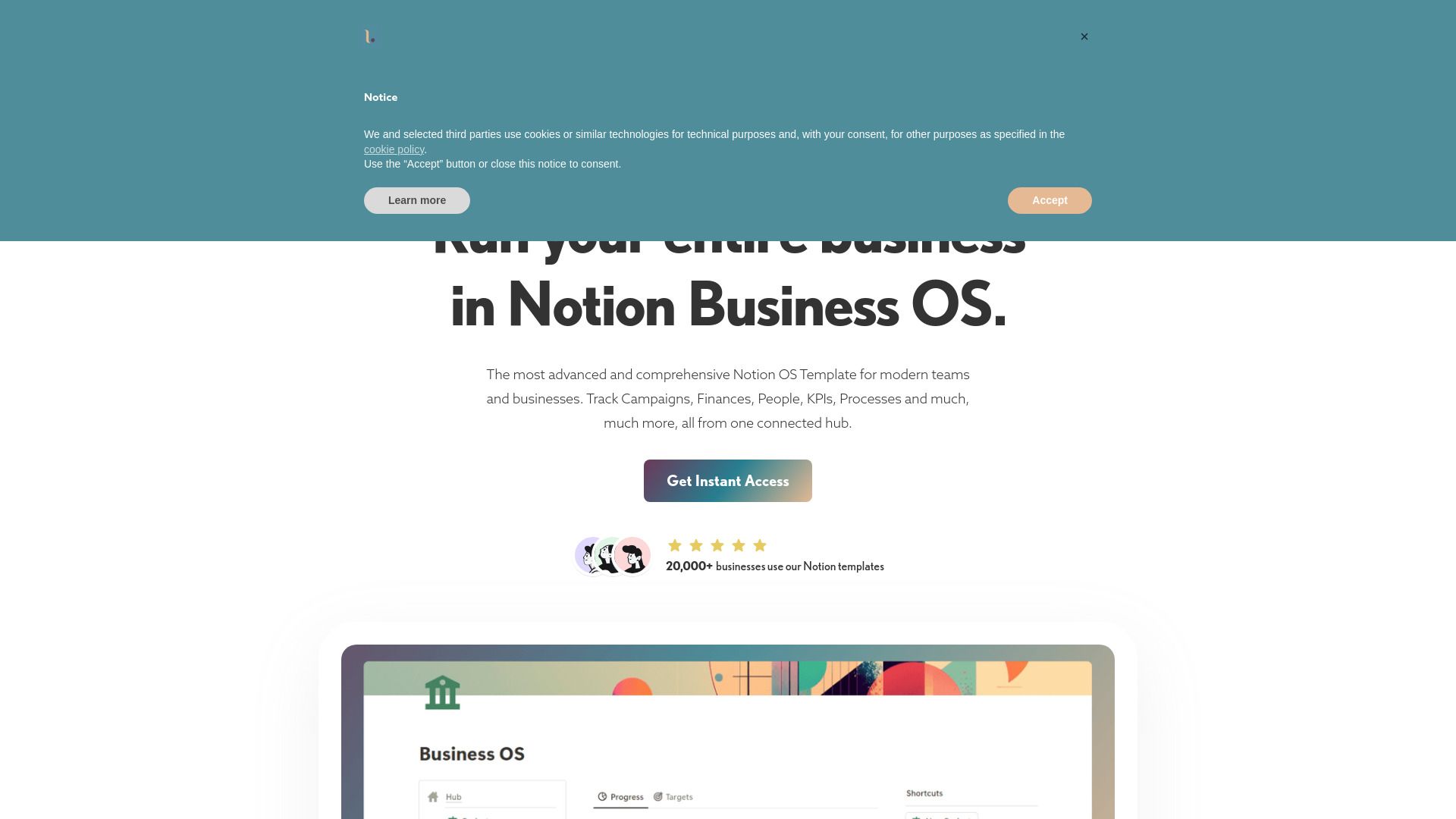 Notion Business OS image