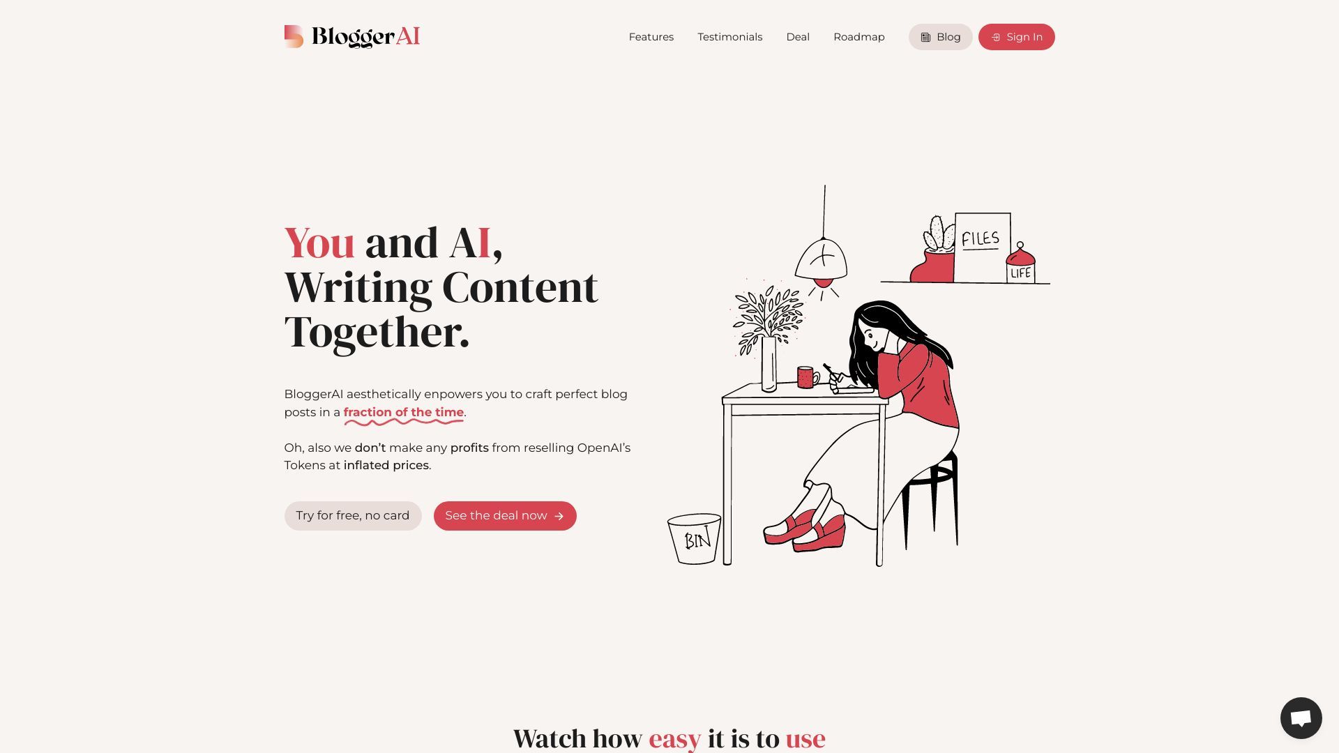 BloggerAI - AI Content Writing Tool image