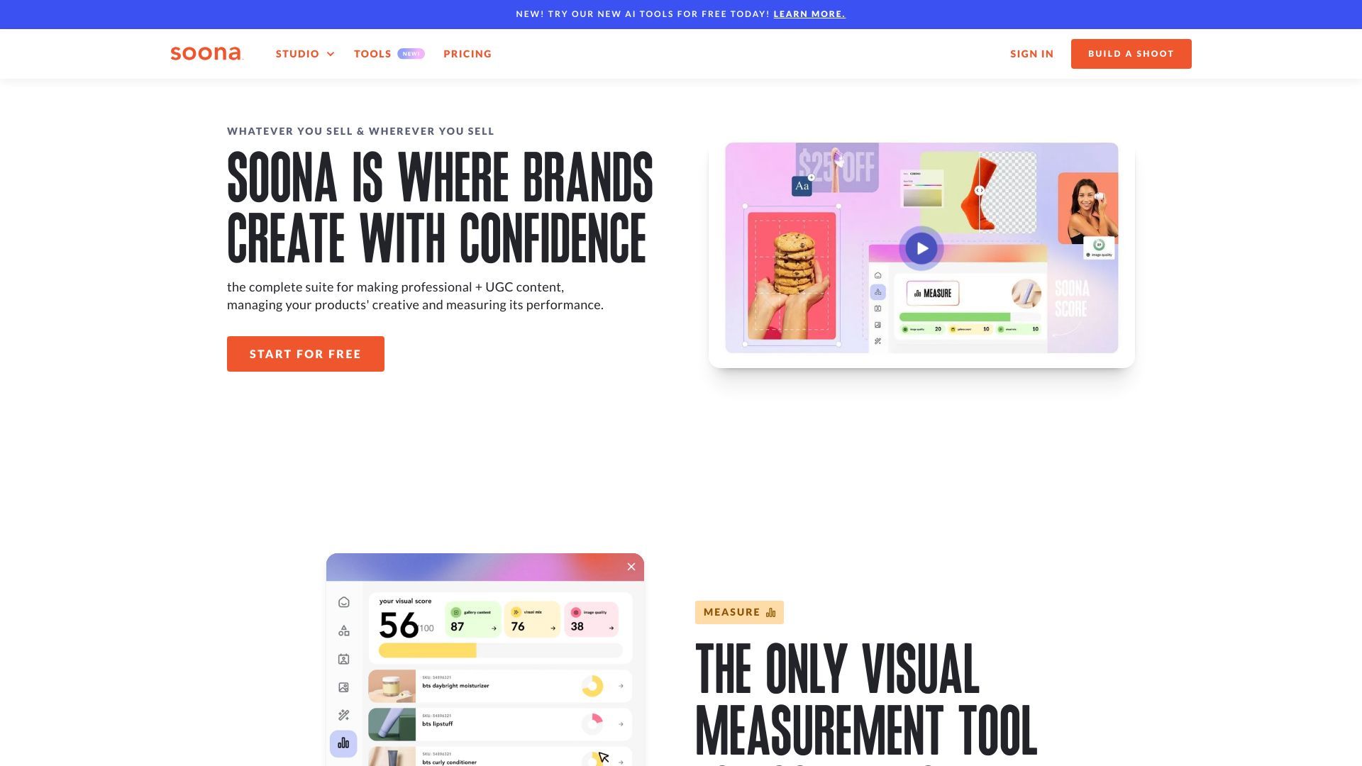 soona's AI Tools & Creative Platform image
