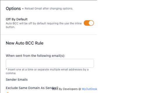 Gmail Auto BCC image