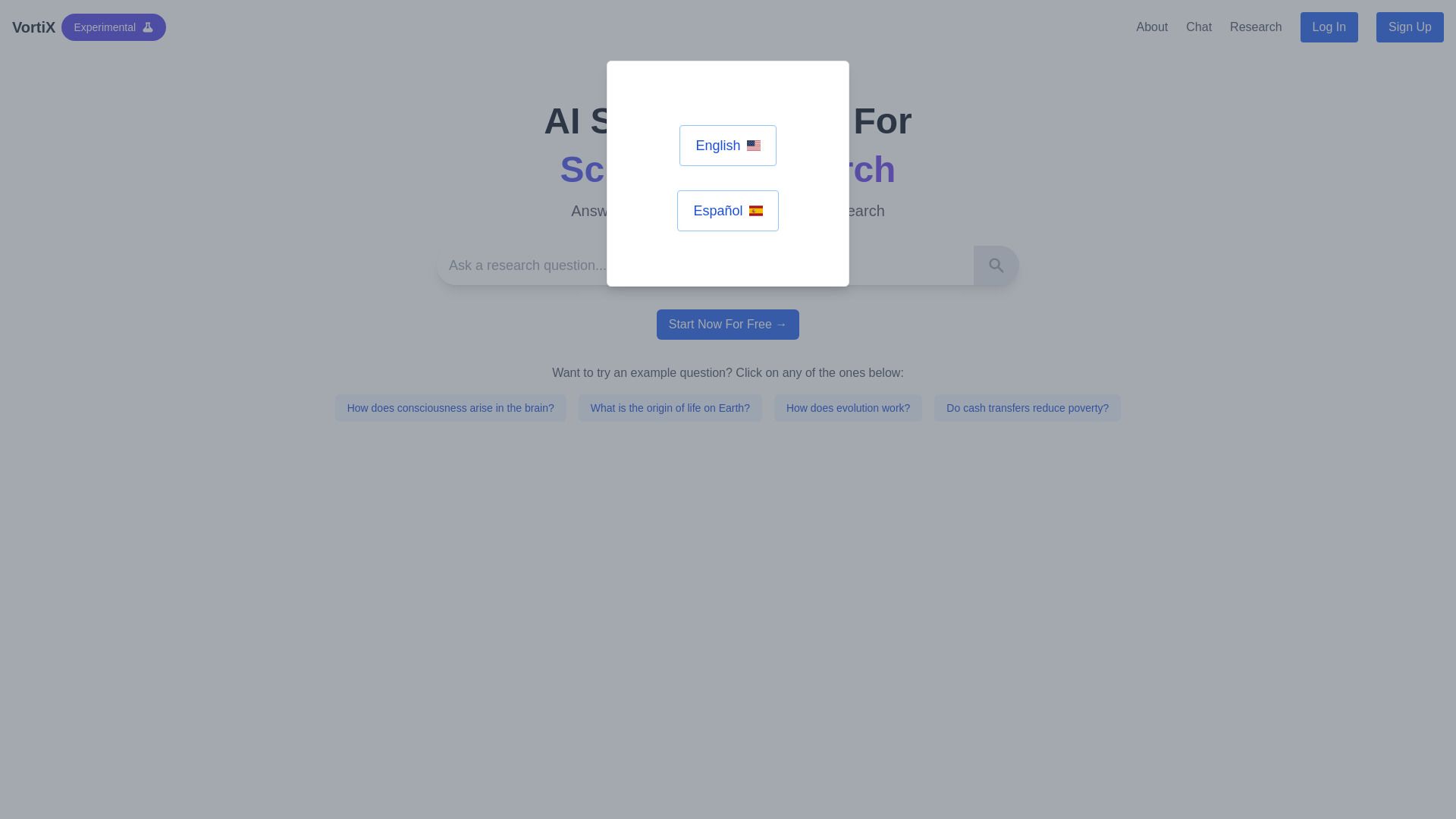 Vortex AI Search Engine image