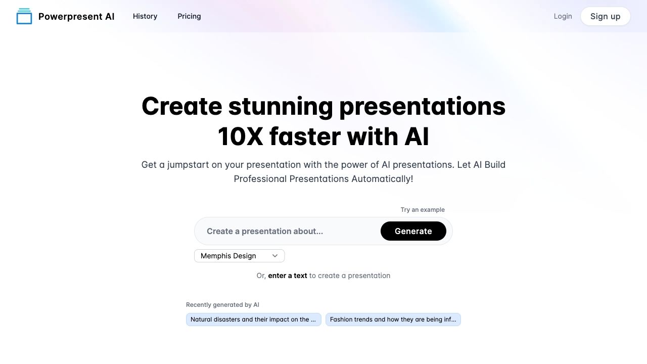 Powerpresent AI image