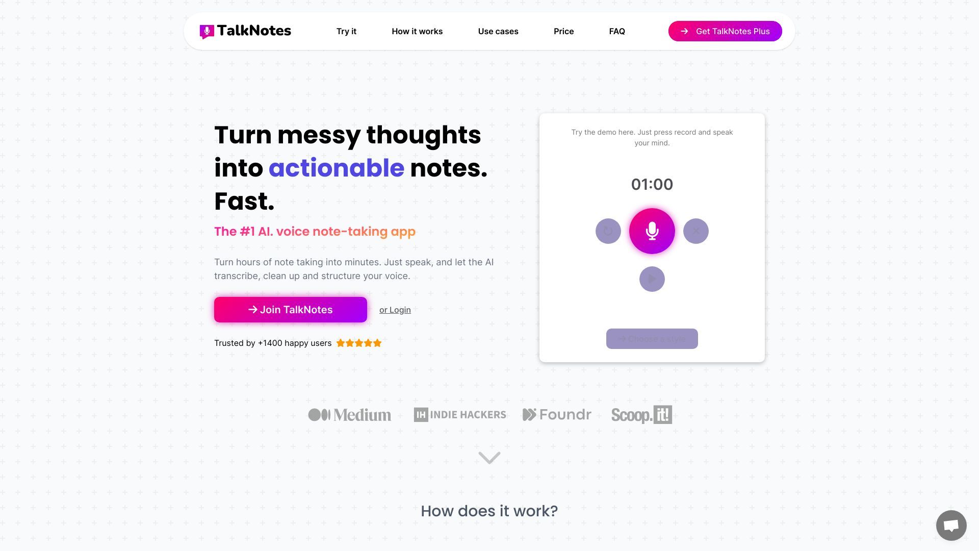 TalkNotes image