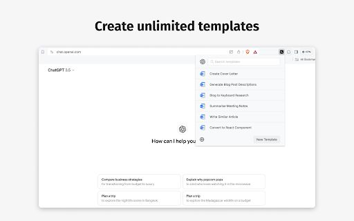AI Prompt Template Builder image