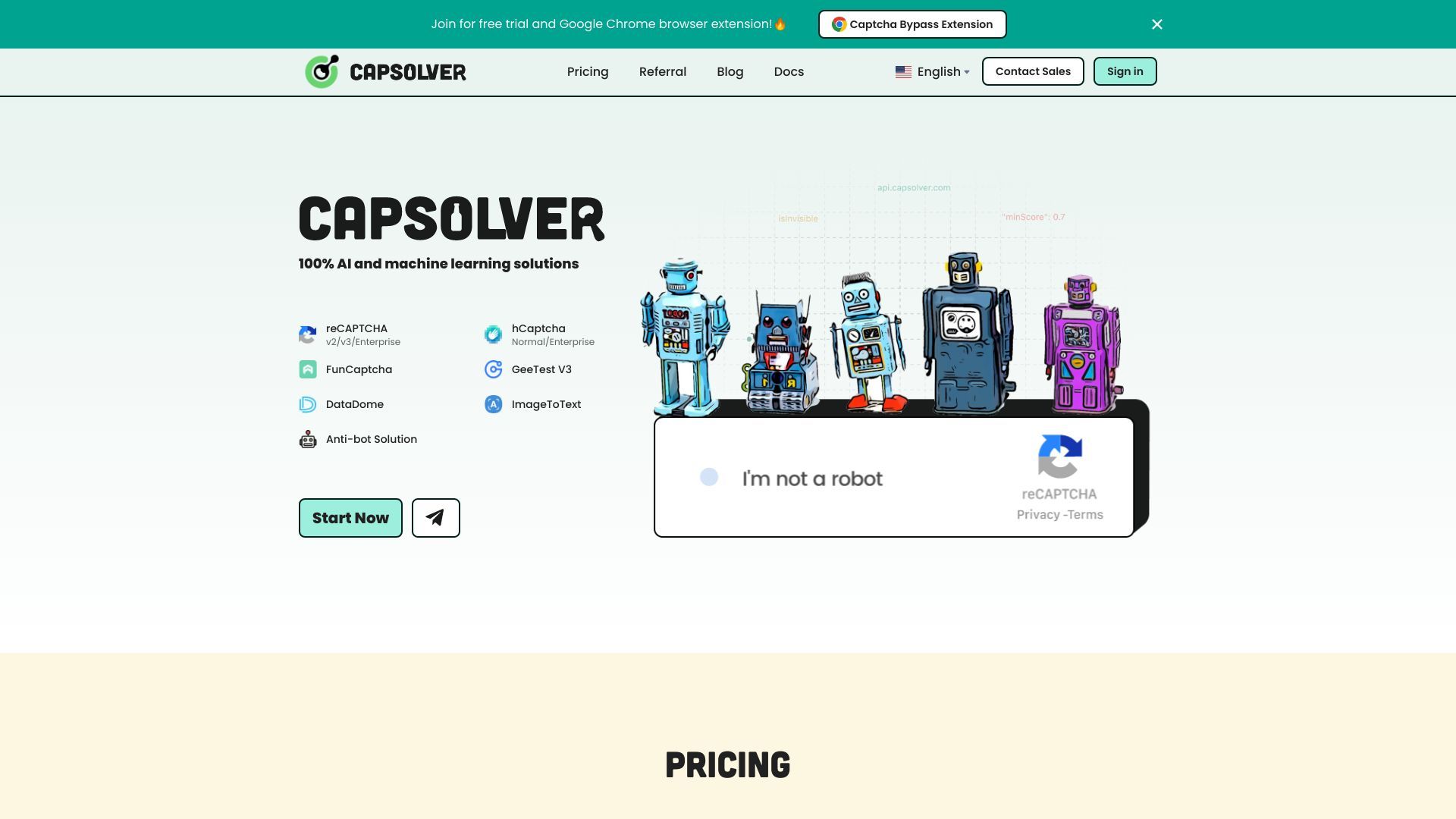 CapSolver - Automatic Captcha Solution Service image