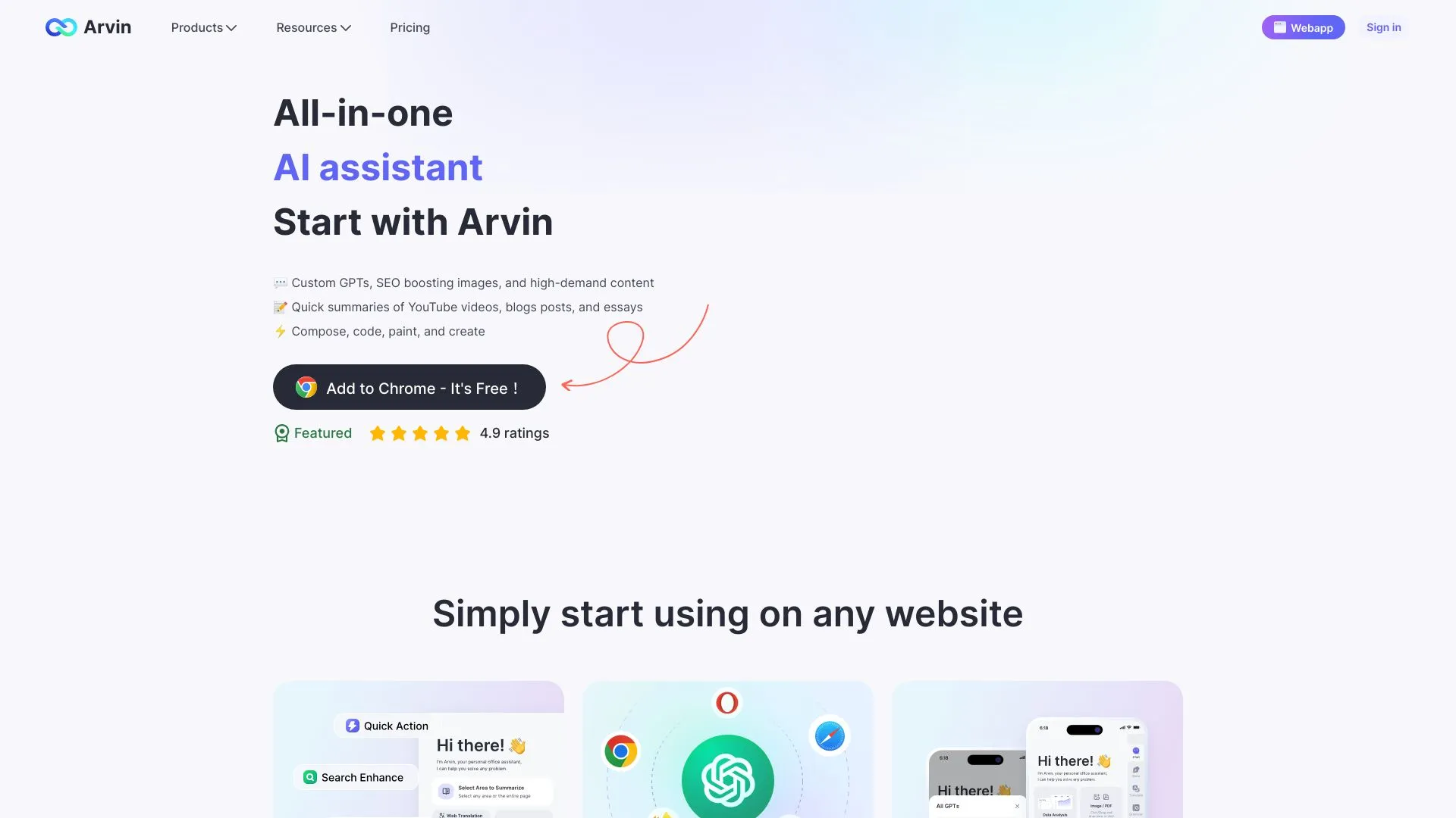 Arvin - AI Assistant image