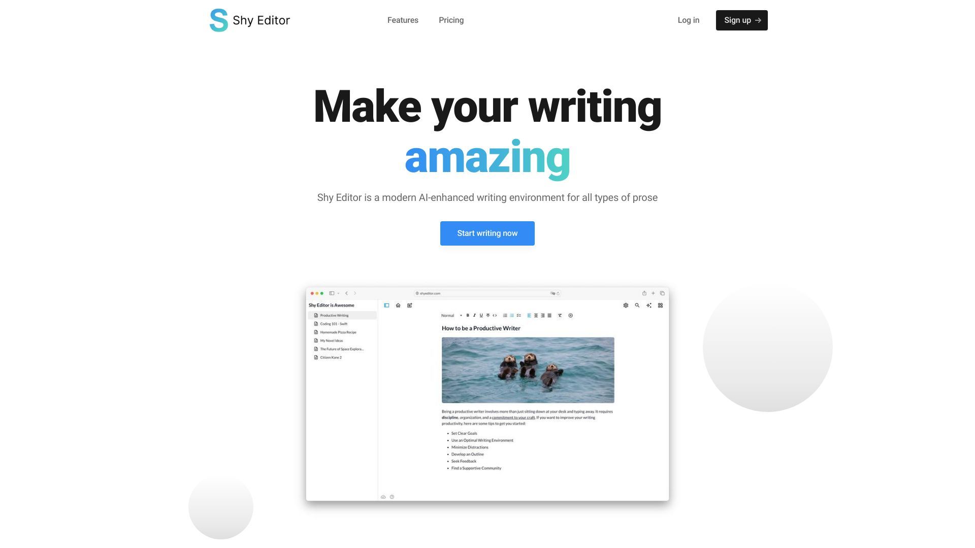 Shy Editor image