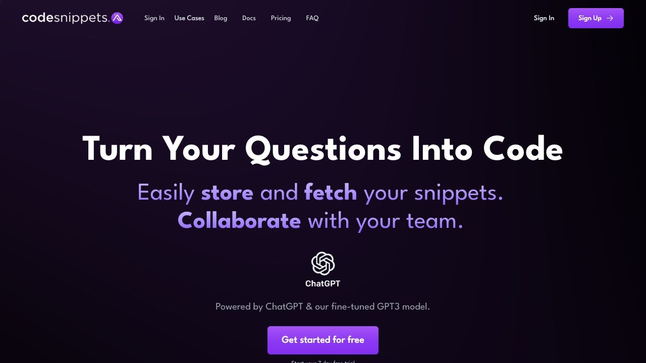 Code Snippets AI image