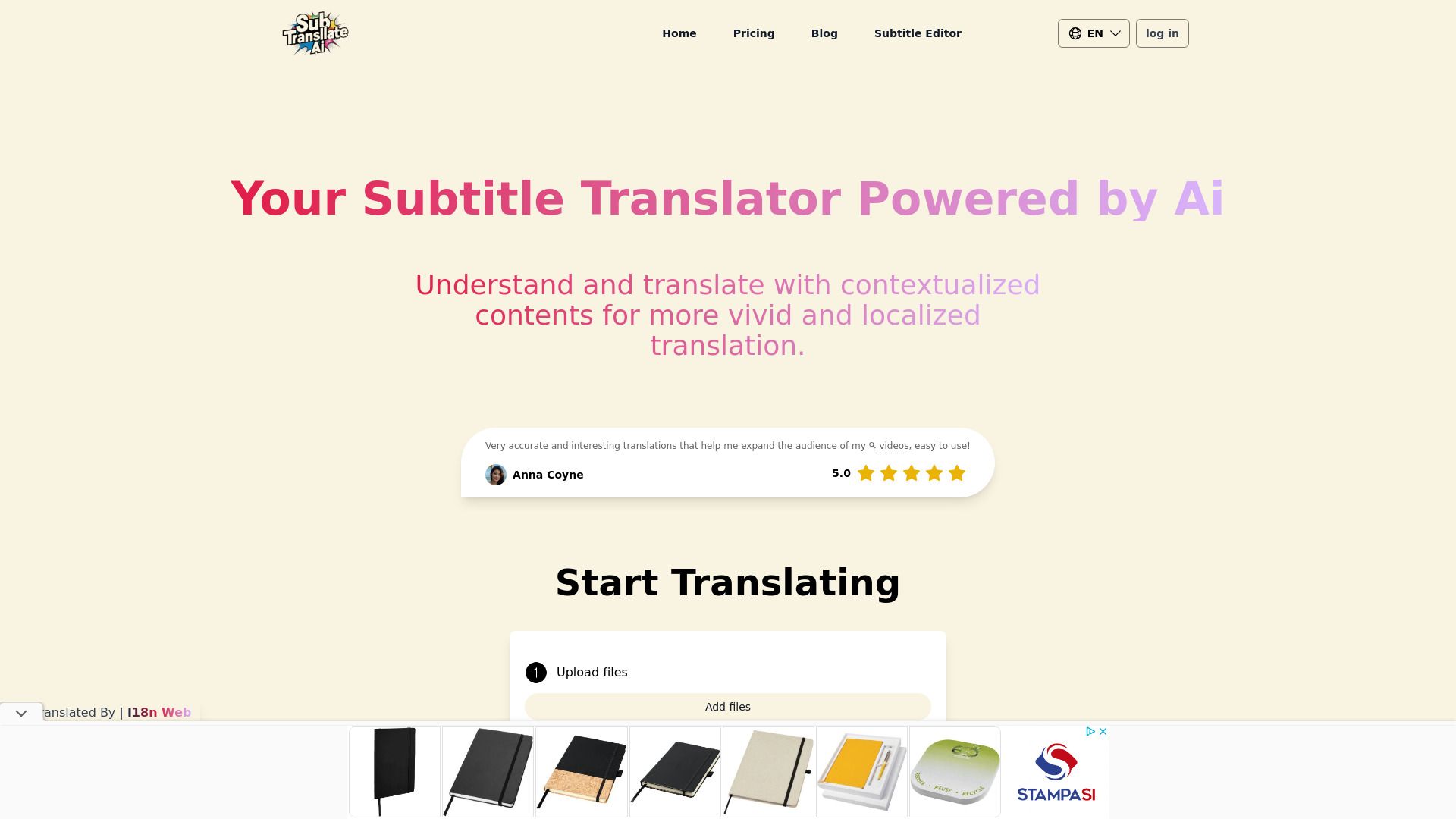 SubTranslateAI.com image