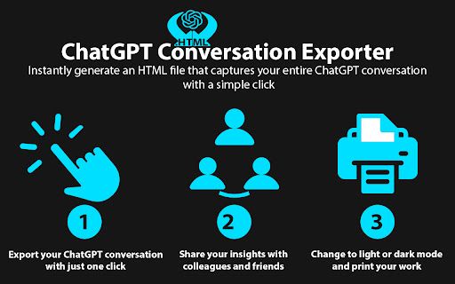 ChatGPT Conversation Exporter image